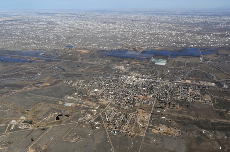 aerial survey for a river floodplain study.